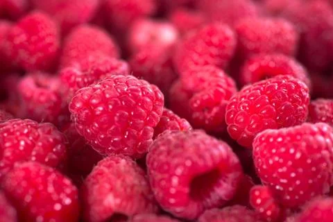 Delicious Raspberries Texture Stock Photos