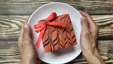 Delicious Red Cake Stock-Footage 300408235