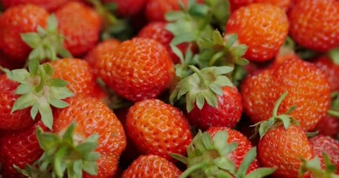 Delicious red strawberries Stock Footage 132369527