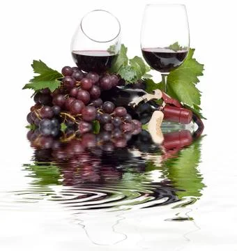Delicious red wine. Stock Photos
