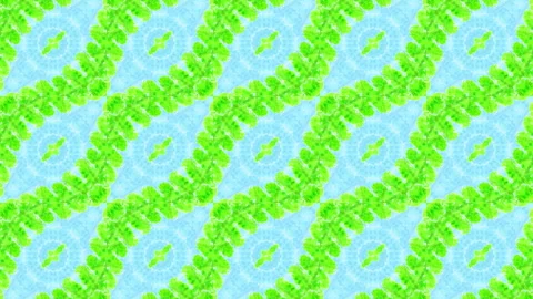 Delicious refreshing mosaic mirror pattern in green and blue tones. Vídeos de archivo 263038717