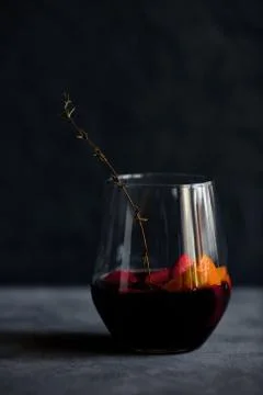 Delicious refreshing sangria Stock Photos