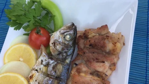 Delicious Restaurant Tasty Dish Stock Footage 70973425