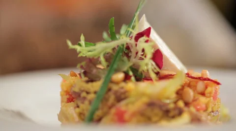 Delicious risotto Stock Footage 39079610