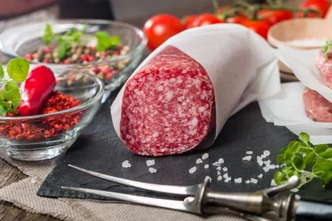 Delicious Salami Stock Photos