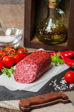 Delicious Salami Stock Photos