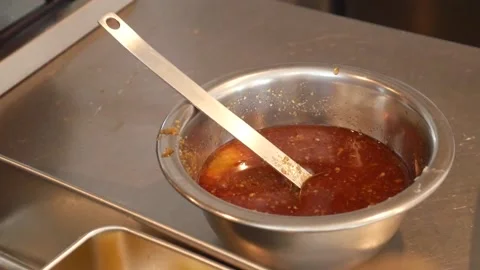 Delicious Sauce Stock Footage 160463176