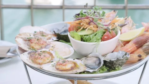 Delicious seafood Stock Footage 245467971