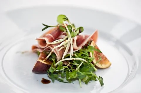 Delicious serrano as an appetizer Stock Photos