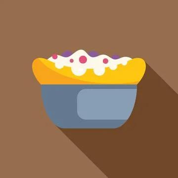 Delicious shepherd's pie being served in blue ceramic dish Stock Illustration