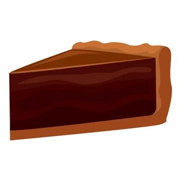Delicious slice of chocolate cake inviting a bite Stock Illustration