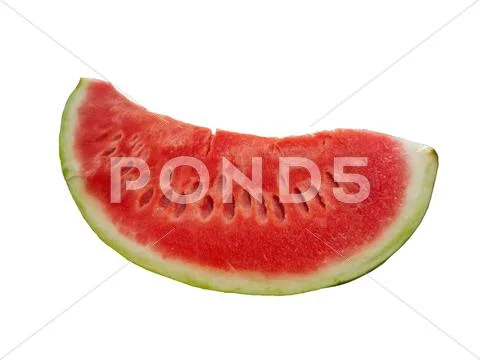 Delicious slice of watermelon Stock Photos