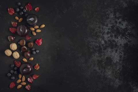 Delicious snack frame with copy space. High quality photo Stock Photos