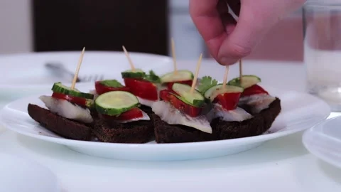 Delicious snacks Stock Footage 168585275