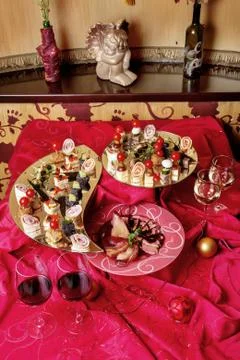 Delicious  snacks Stock Photos