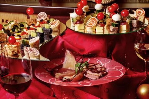 Delicious  snacks Stock Photos