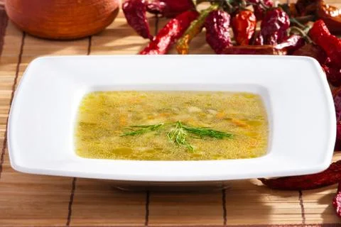 Delicious soup 库存照片