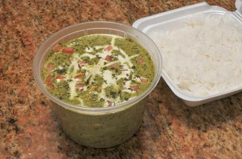 Delicious Spinach Saag Paneer Stock Photos