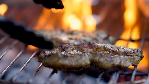 Delicious steak on the grill 스톡 동영상 88641485