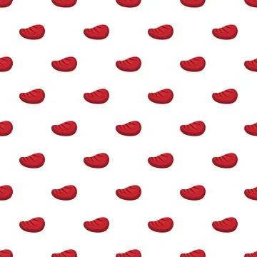 Delicious steak pattern seamless vector Stock Illustration