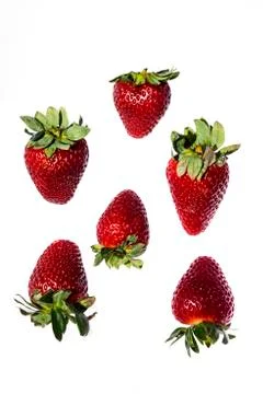 Delicious strawberry isolated Foto stock