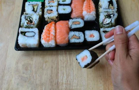 Delicious sushi Stock Photos
