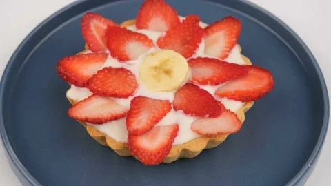 Delicious sweet cake Stock Footage 238905383
