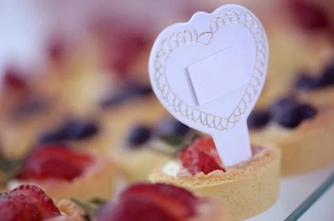 Delicious sweets with berries Stock Photos