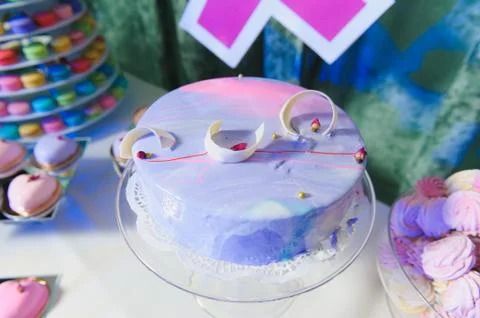 Delicious sweets on candy bar Stock-Fotos