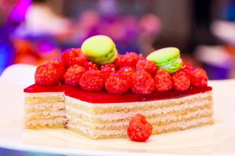 Delicious sweets on candy buffet Stock Photos