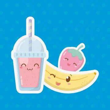 Delicious tasty cartoon Stock Illustration