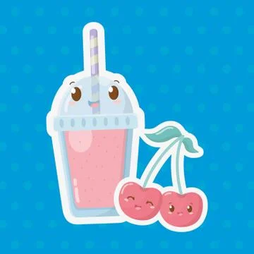 Delicious tasty cartoon Stock Illustration