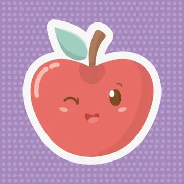 Delicious tasty cartoon Stock Illustration