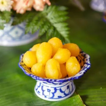 Delicious thai dessert set Foto stock