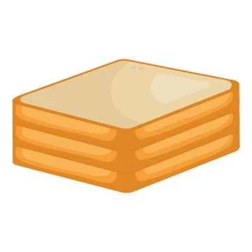 Delicious toast bread icon Illustrazione stock