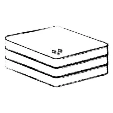 Delicious toast bread icon Illustrazione stock