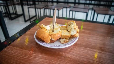 Delicious toast on the table Foto stock