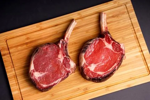 Delicious Tomahawk Steak Stock Photos