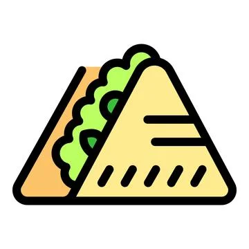 Delicious triangular sandwich with filling, perfect for a quick meal or snack Illustrazione stock