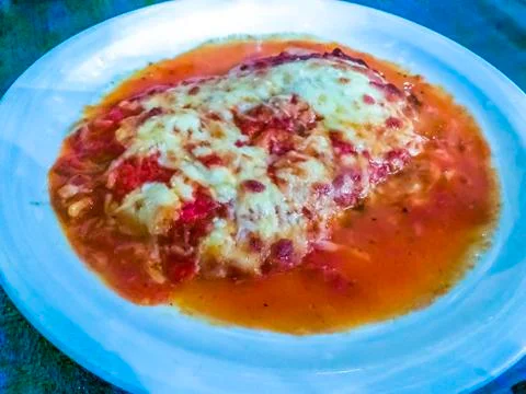 Delicious vegetable lasagna Stock Photos