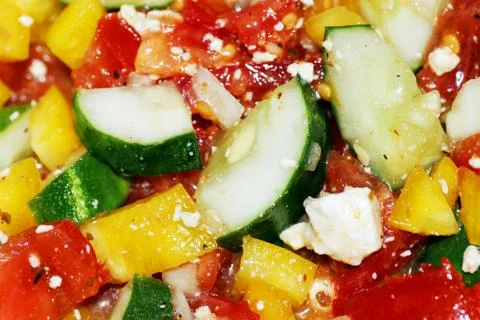Delicious vegetable salad Stock Photos