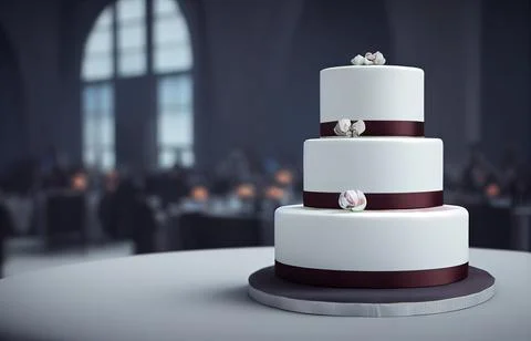 Delicious Wedding Cake Stock Illustration