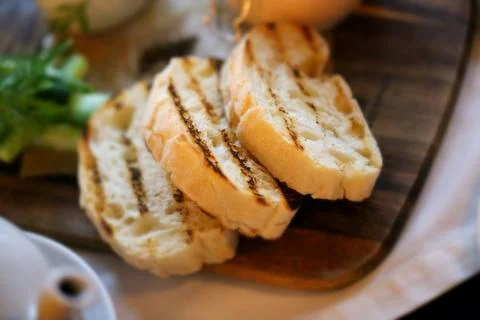 Delicious white bread Stock Photos