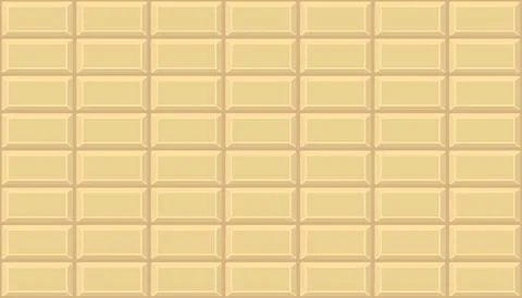 Delicious white chocolate bar repeat seamless pattern. Stock Illustration