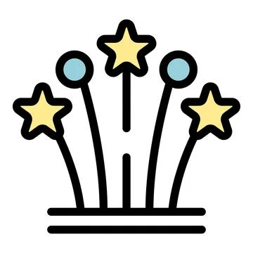 Delight effect icon vector flat Stock Illustration