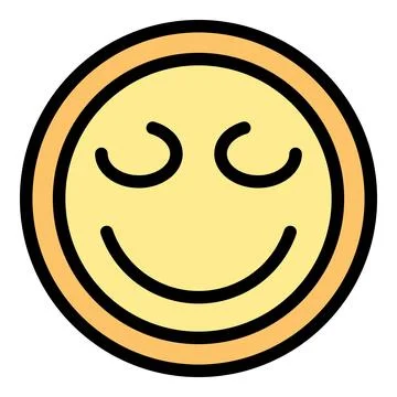 Delight emoji icon vector flat Stock Illustration