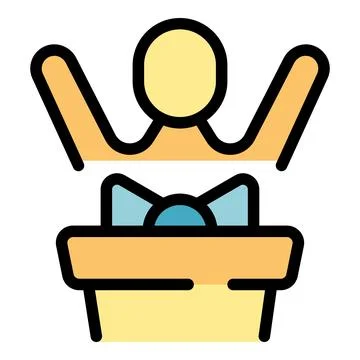 Delight speaker icon vector flat Stock Illustration