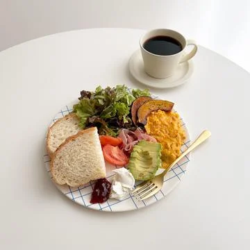 A delightful brunch spread featuring a mix of savory and sweet dishes, incl.. Stock Photos