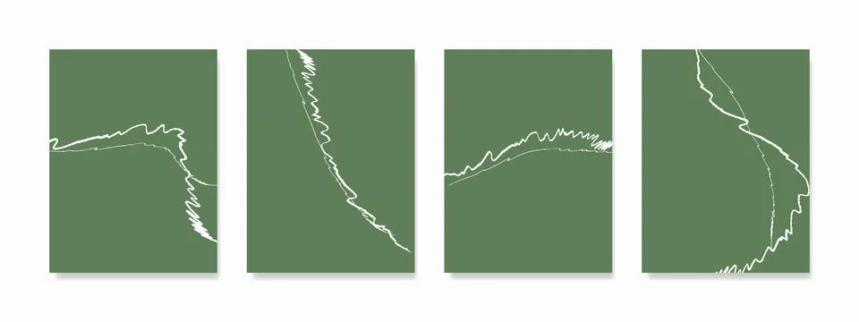 A delightful composition of thick and thin wavy white ink strokes forms a g.. Stock Illustration