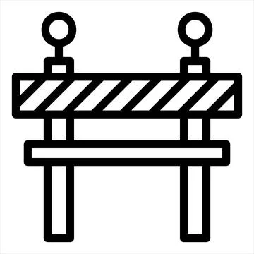 Delimiter line icon vector illustration isolated on white background Stock Illustration